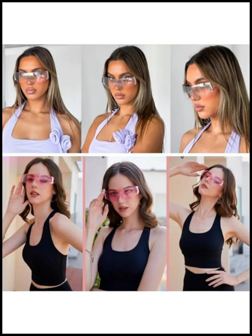 N/A glare lenses frameless